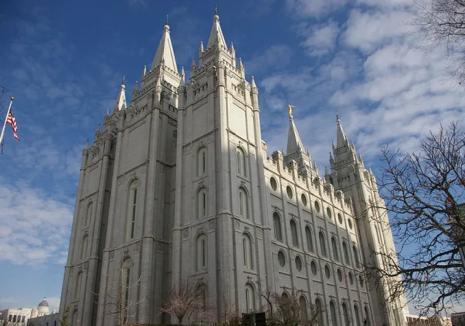Temple des mormons à Salt Lake City ©Scott Catron from Sandy, Utah, USA, CC BY-SA 2.0 Wikimedia Commons