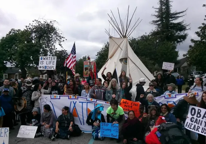 Manifestation contre le Dakota Pipeline, janvier 2017 © Jessica Marie FB