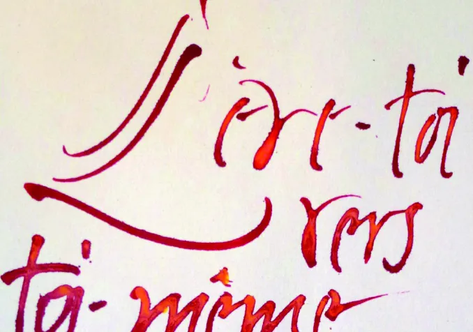 Calligraphie Latine-Occidentale Avec Shinta Zenker