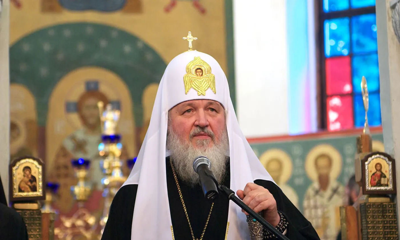 Le Patriarche Kyrill, chef de l’Eglise orthodoxe russe ©Serge Serebro, Vitebsk Popular News, CC BY-SA 3.0 Wikimedia Commons