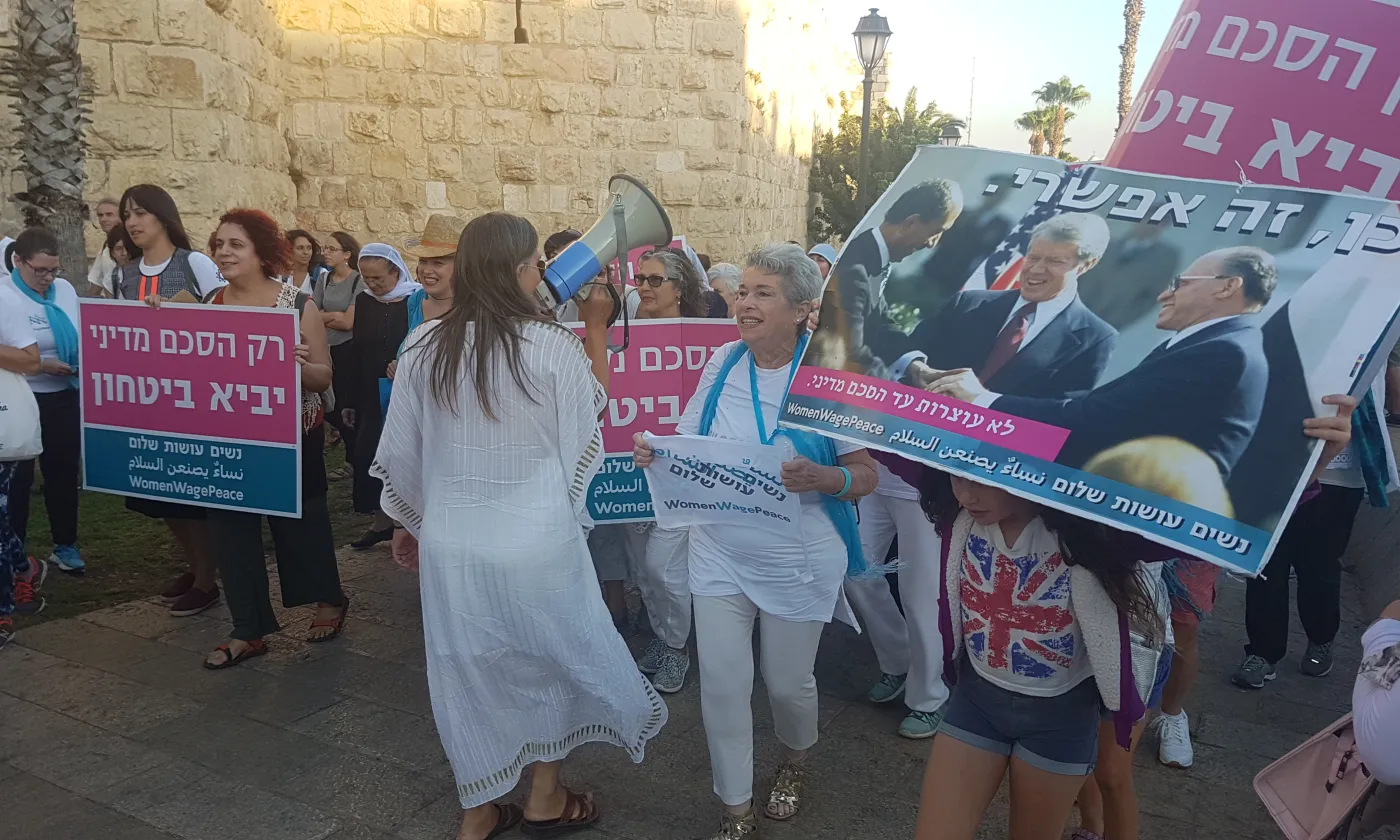 «Les femmes œuvrent pour la paix» manifestent en ce jeudi 20 septembre 2018 ©Aline Jaccottet