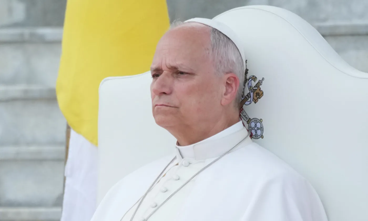 Le pape Léon XIV en Guinée équatoriale, le mardi 21 avril 2026, au neuvième jour de sa visite pastorale de 11 jours en Afrique. KEY - ANDREW MEDICHINI