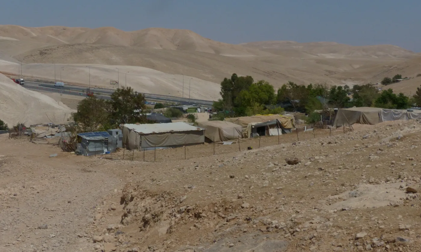 ©Aline Jacottet Douze des communautés palestiniennes menacées d'expulsion par Israël vivent dans la région de Khan al-Ahmar, en Cisjordanie.