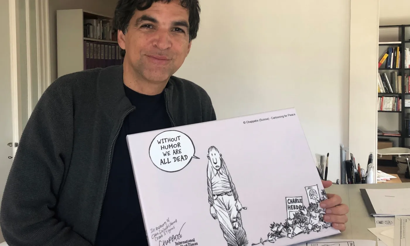 Patrick Chapatte, caricaturiste ©Gabrielle Desarzens/RTSreligion