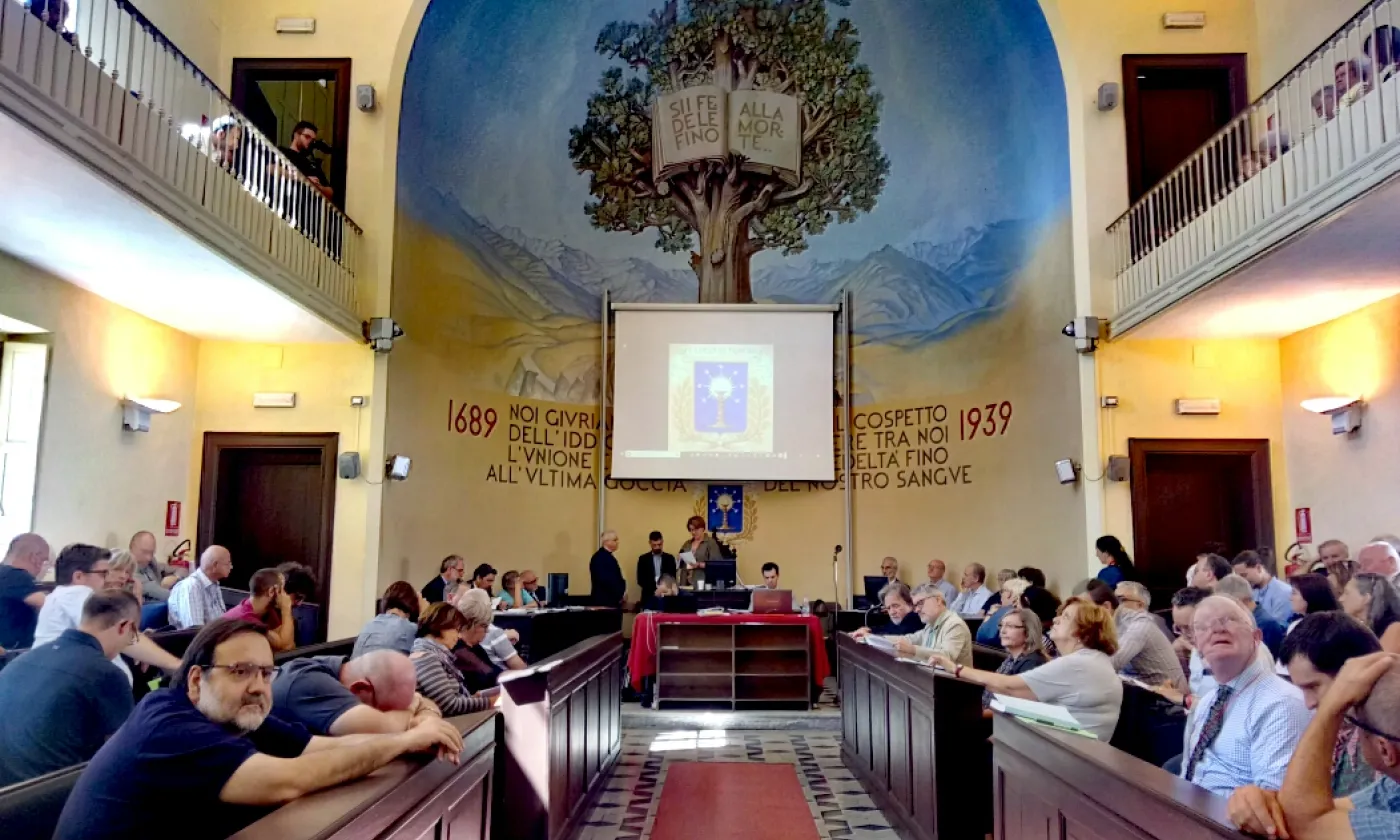 Rencontre du synode de la Table vaudoise et des méthodistes à Torre Pellice dans le Piémont ©NEV - Notizie Evangeliche