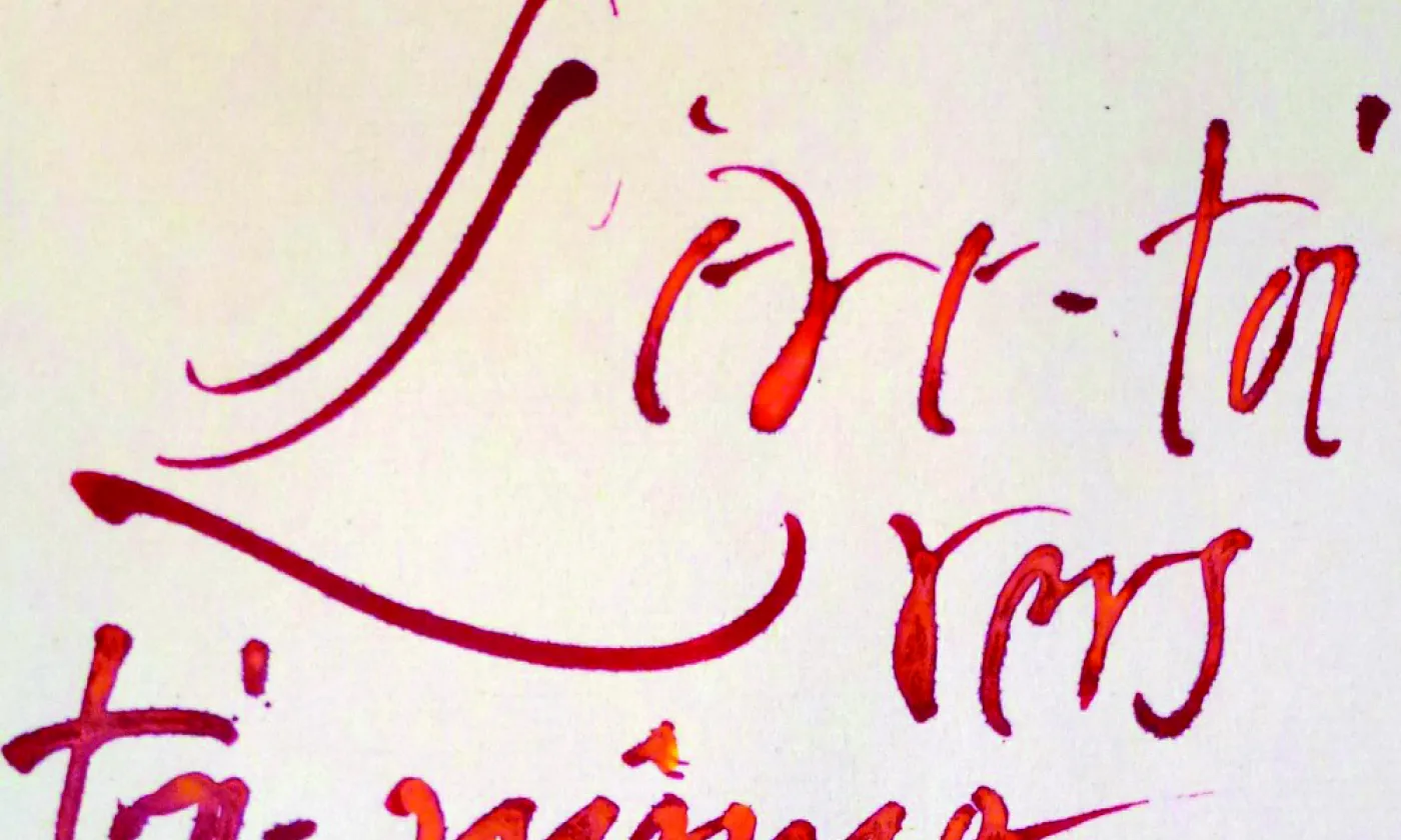 calligraphie latine-occidentale