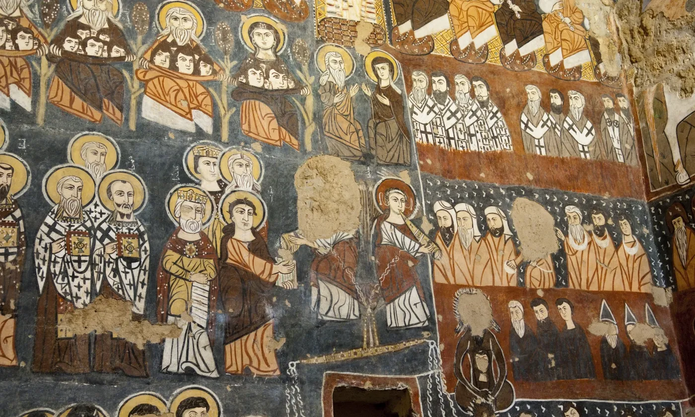 fresque du monastère de Deir Mar Musa en Syrie © Istock / J.Carillet